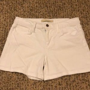 White Jean Shorts
